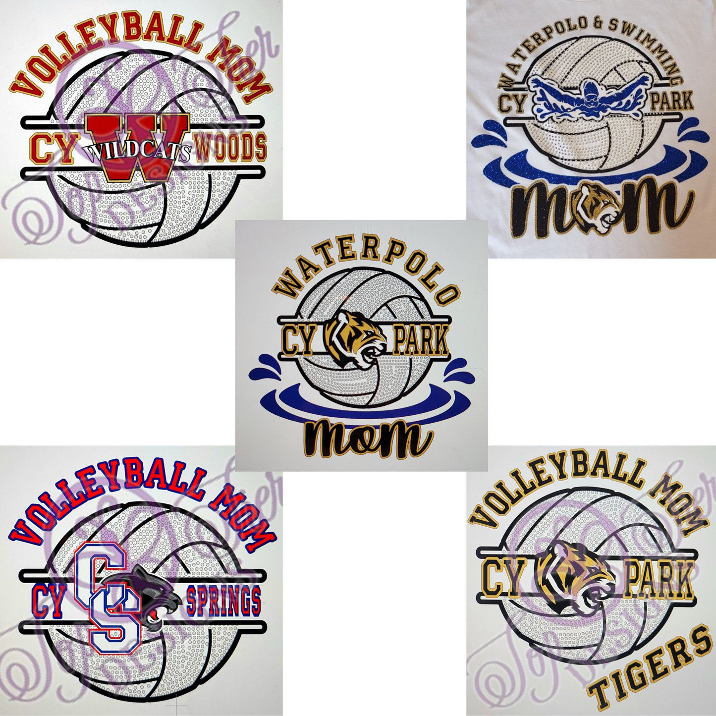 Bling Volleyball School Spirit - Wildcats