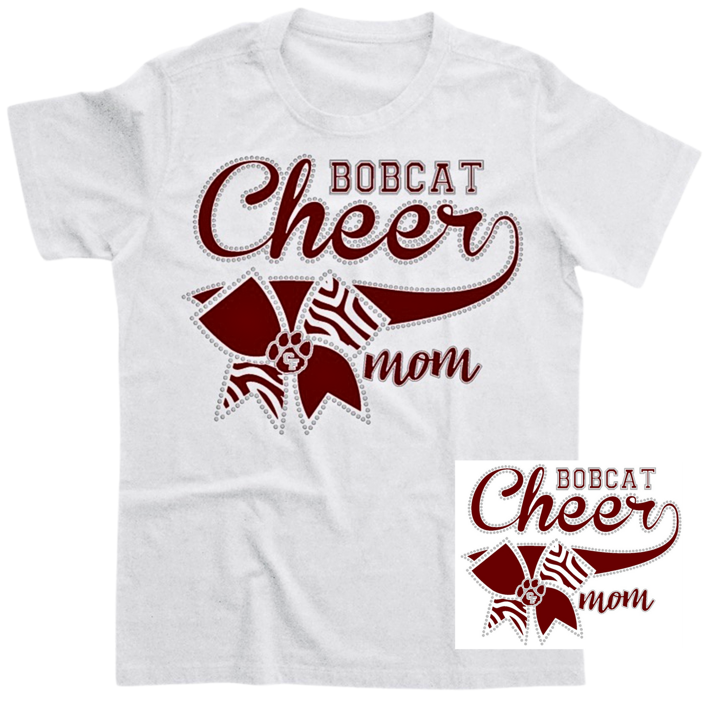 Bling Bobcat Cheer Mom