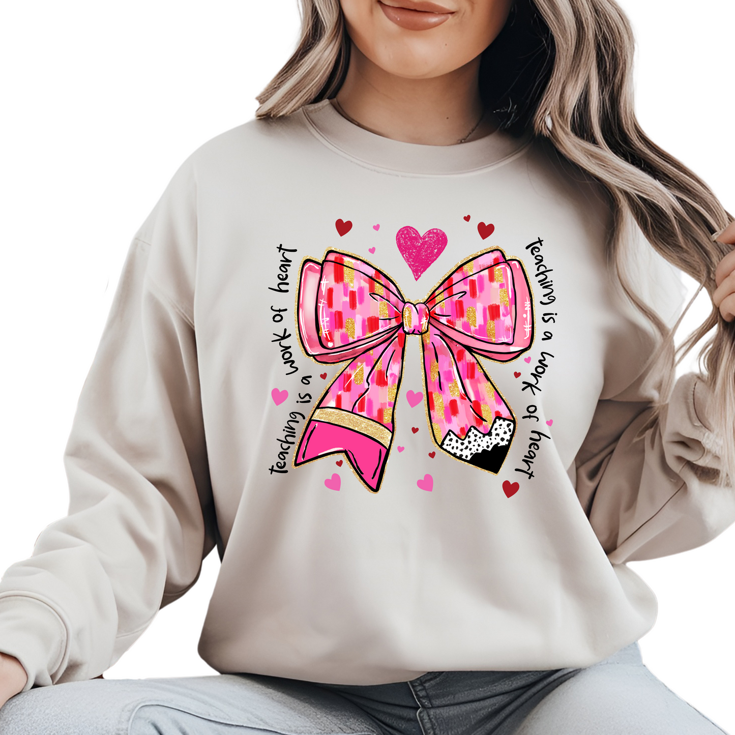 Teacher Pencil Bow Valentine