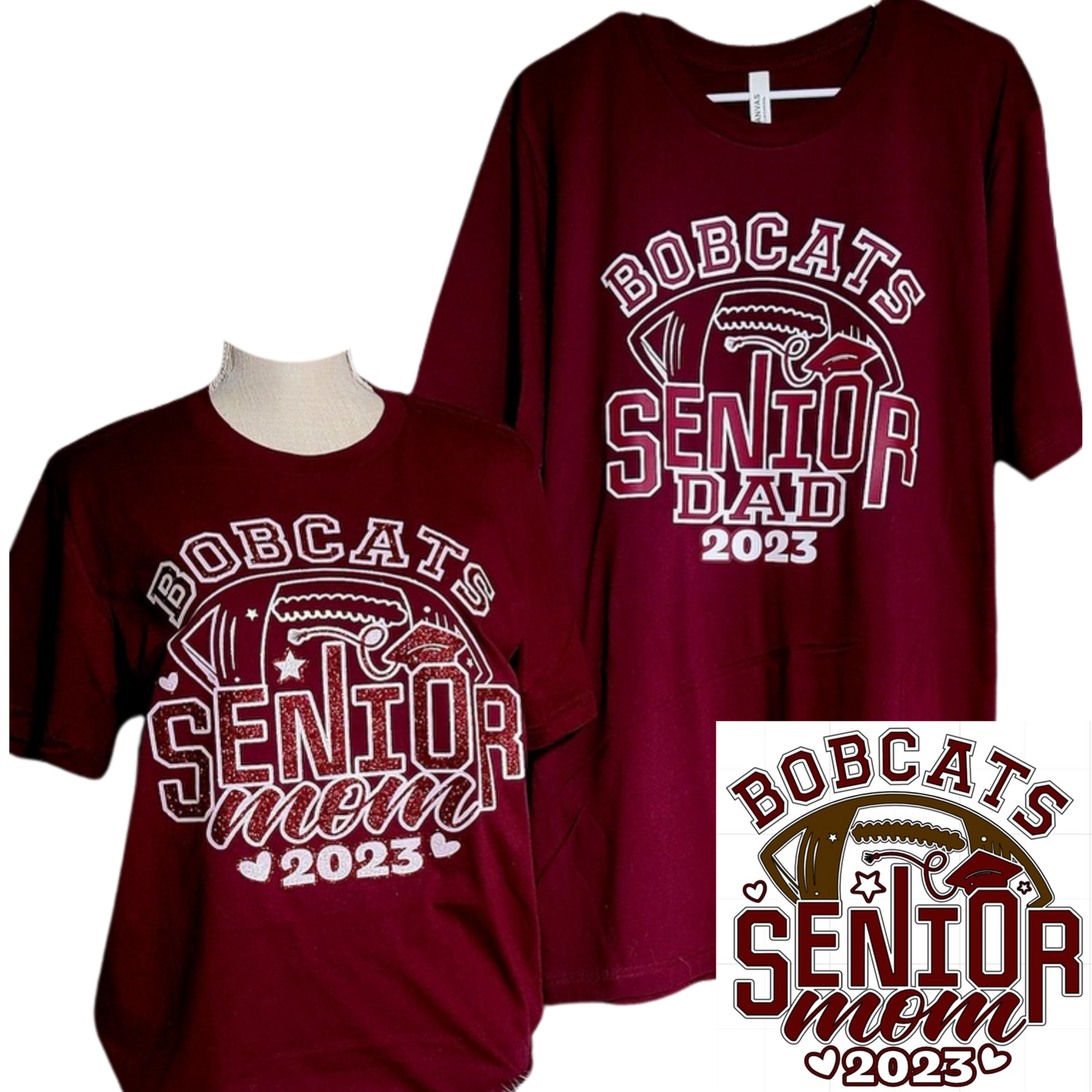 Bobcats Senior Football Family Role with Grad Year