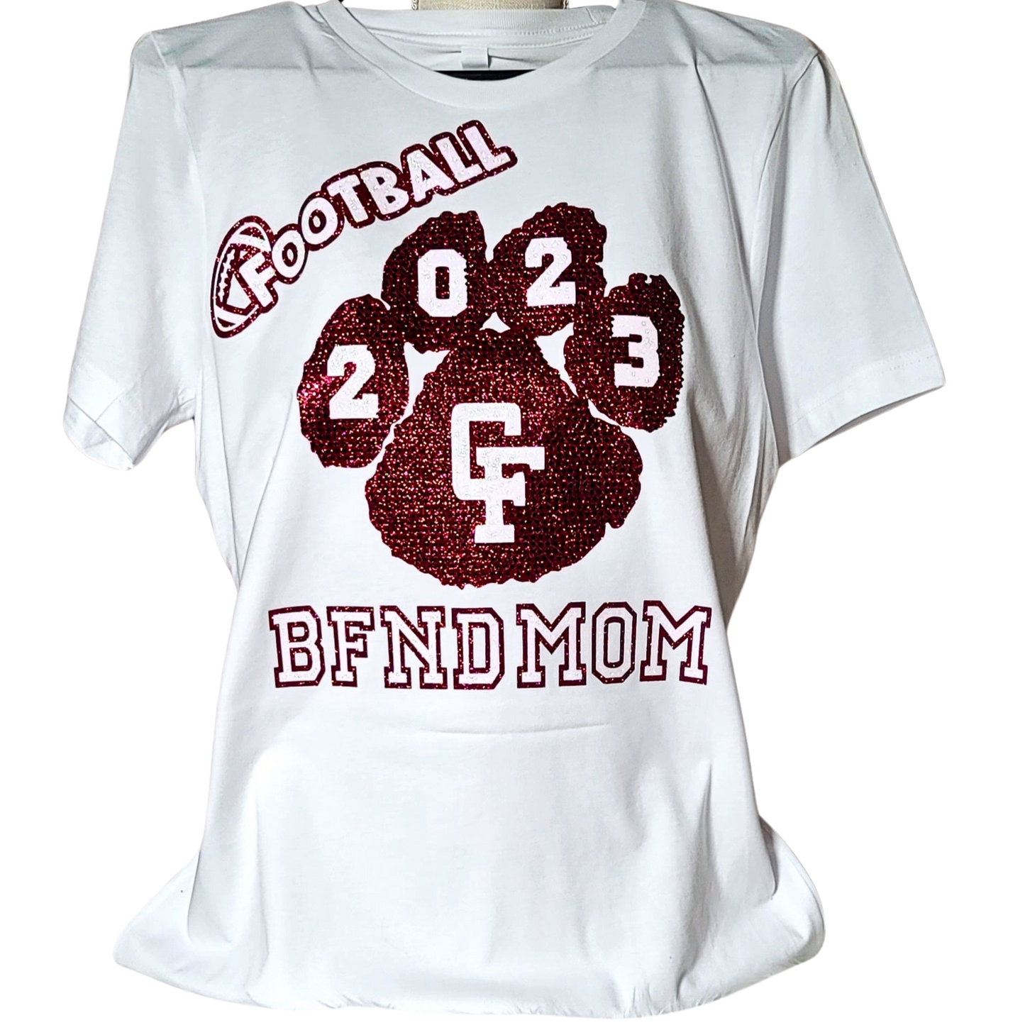 Bling Football Mom Graduate Year