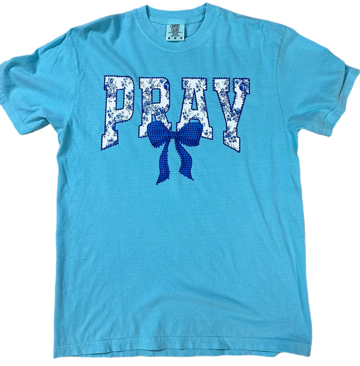 Bling Blue Flower Pray